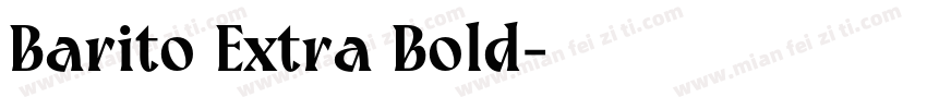 Barito Extra Bold字体转换